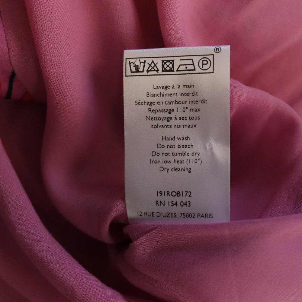 NEW Sezane Sola Dress 34 US 2 Silk Floral Pink - Picture 11 of 11